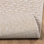 Områdetæpper Rektangulær FARO Creme 170 x 120 cm Polyester
