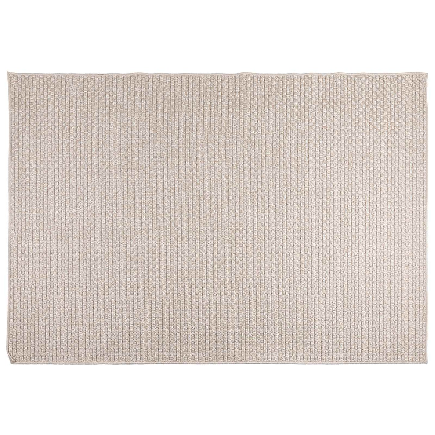 Områdetæpper Rektangulær FARO Creme 170 x 120 cm Polyester