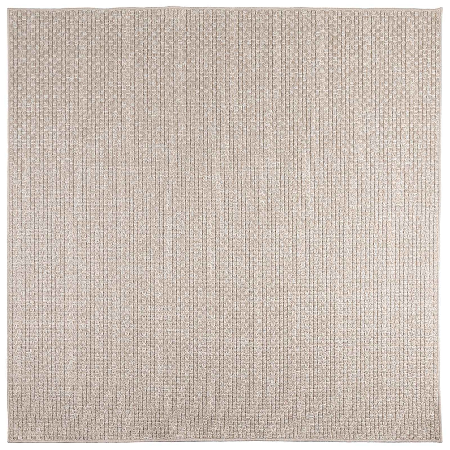Områdetæpper Firkantet FARO Creme 120 x 120 cm Polyester