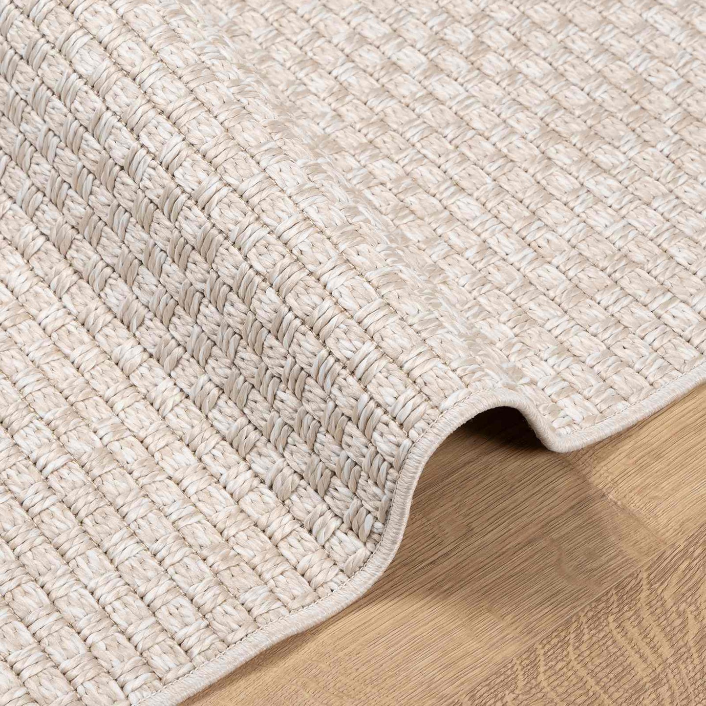 Områdetæpper Firkantet FARO Creme 240 x 240 cm Polyester