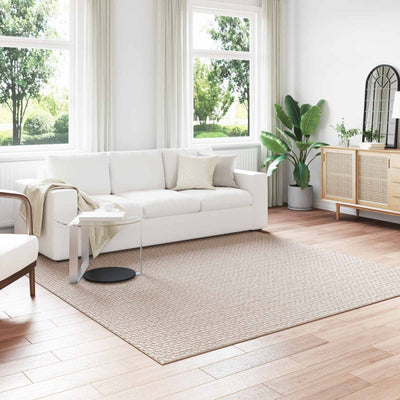 Områdetæpper Firkantet FARO Creme 240 x 240 cm Polyester