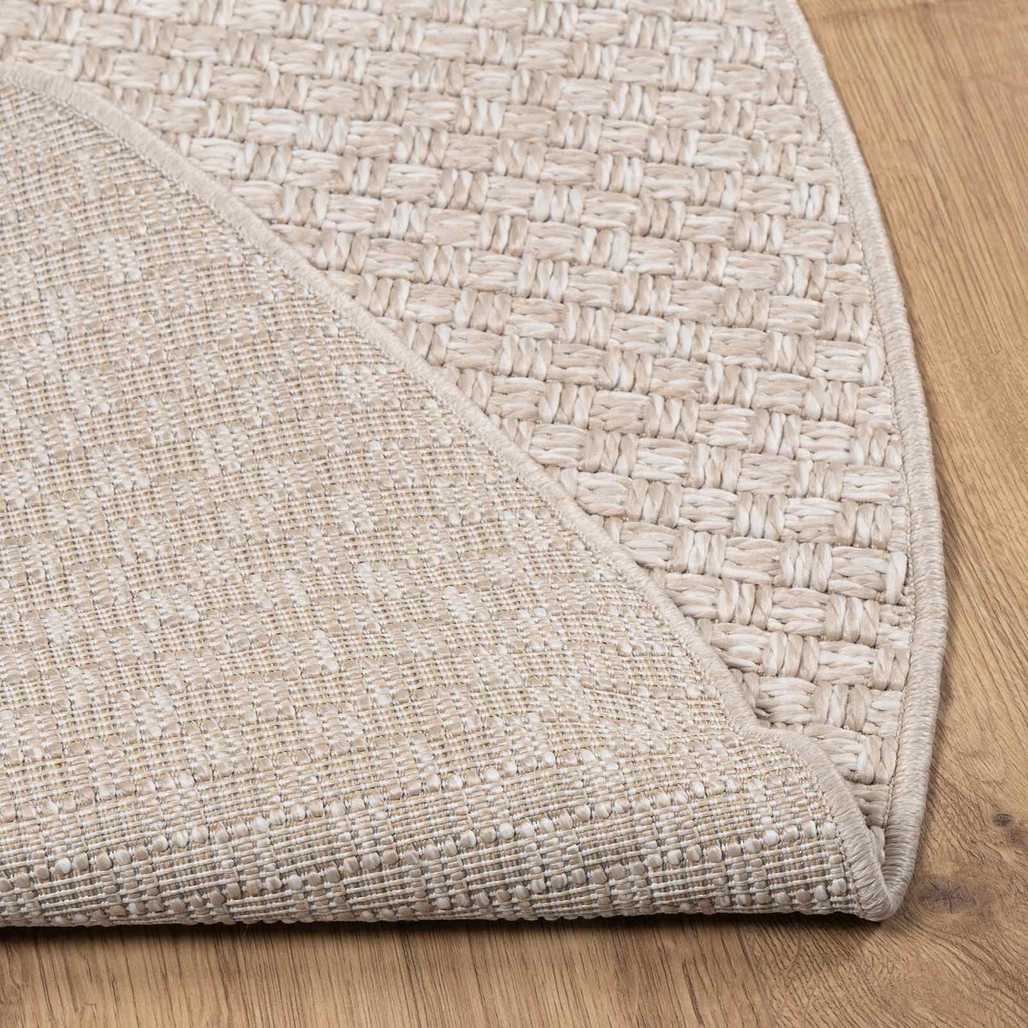 Områdetæpper Rund FARO Creme Ø 160 CM Polyester