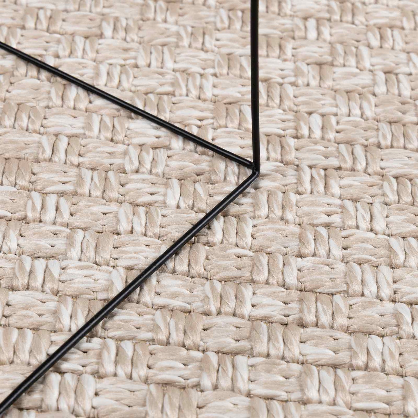 Områdetæpper Rund FARO Creme Ø 200 CM Polyester