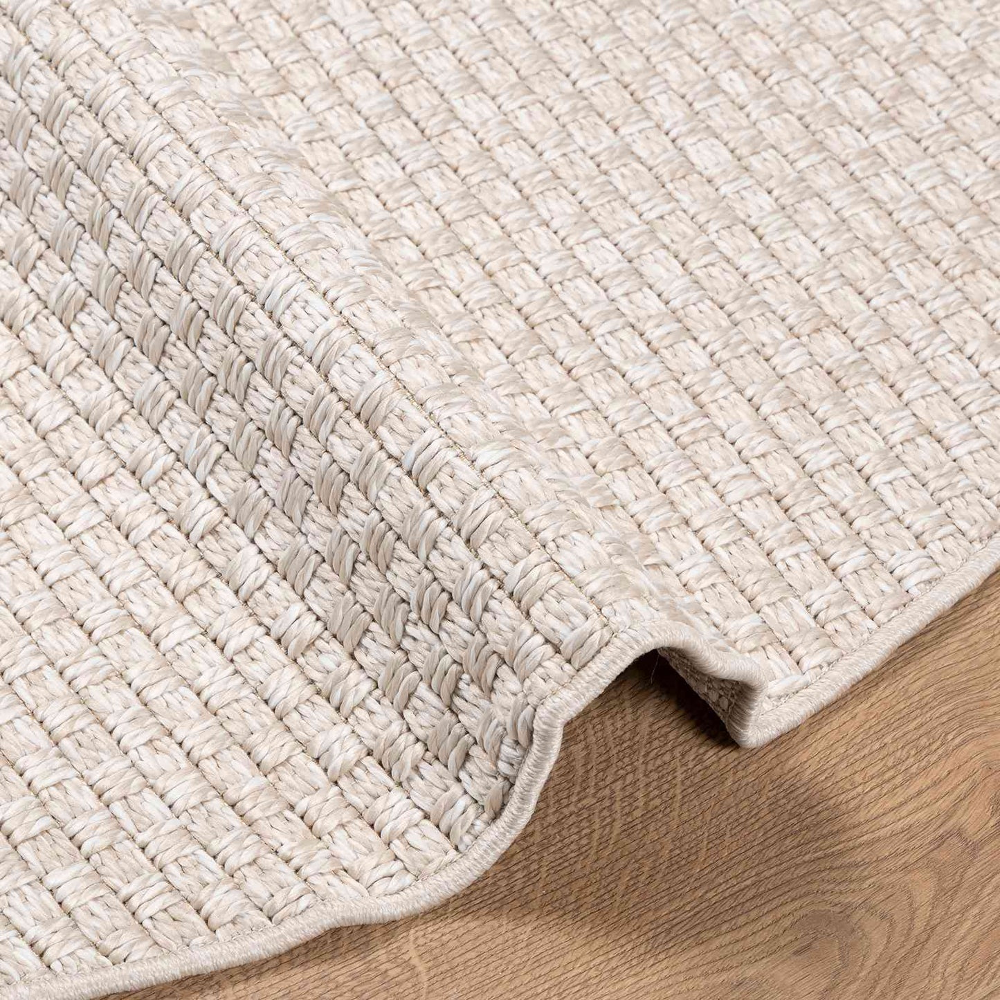 Områdetæpper Rund FARO Creme Ø 200 CM Polyester