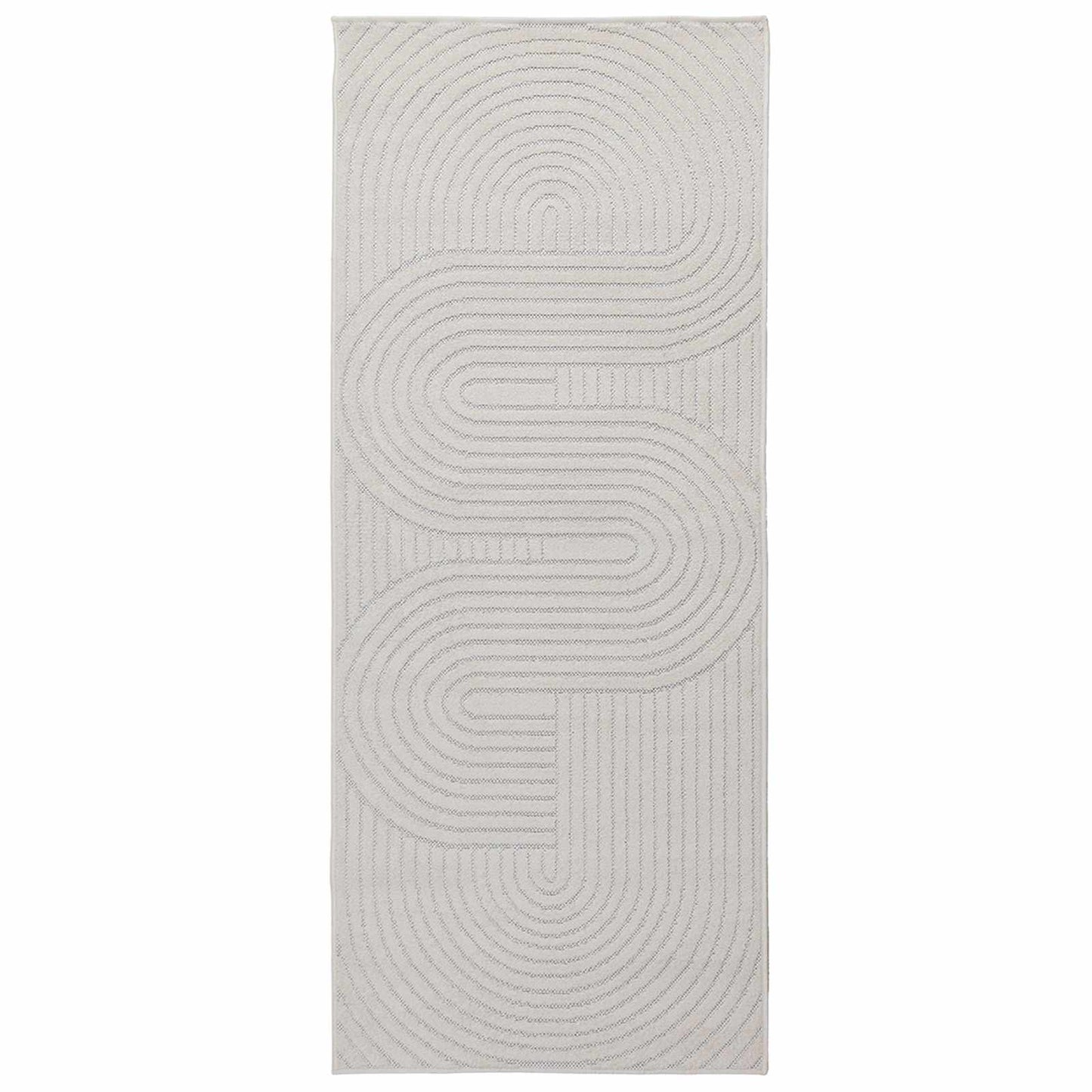Områdetæpper Rektangulær PALMERAS Creme 150 x 80 cm Polyester