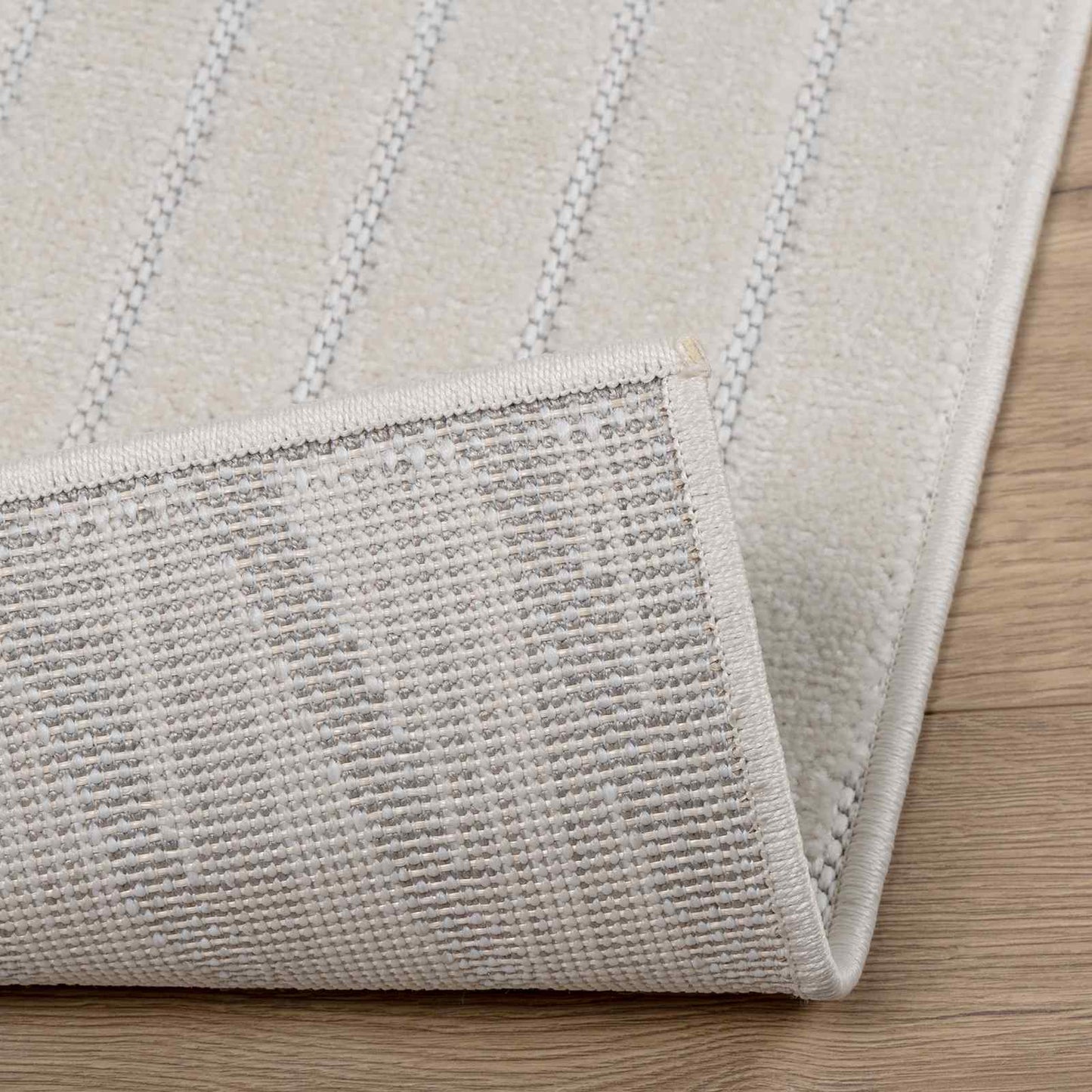 Områdetæpper Rektangulær PALMERAS Creme 200 x 80 cm Polyester