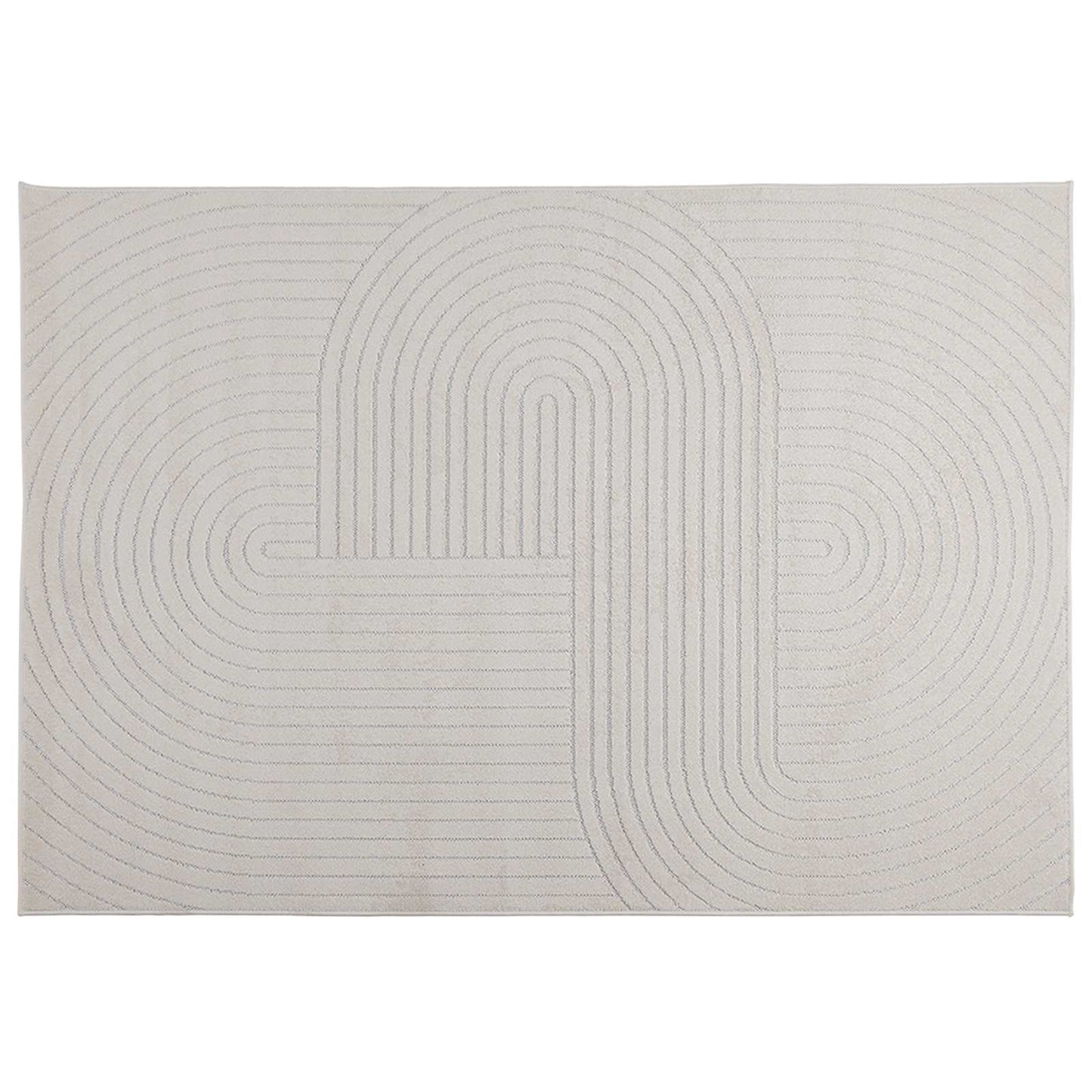 Områdetæpper Rektangulær PALMERAS Creme 170 x 120 cm Polyester