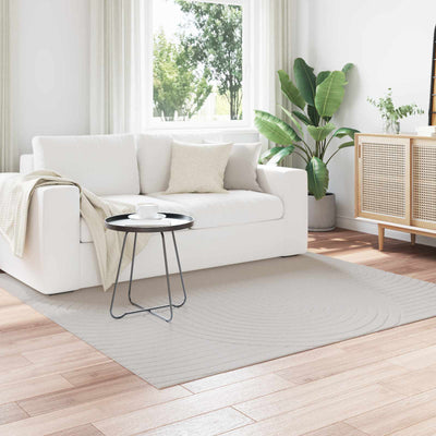 Områdetæpper Firkantet PALMERAS Creme 200 x 200 cm Polyester