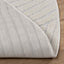 Områdetæpper Rund PALMERAS Creme Ø 120 CM Polyester