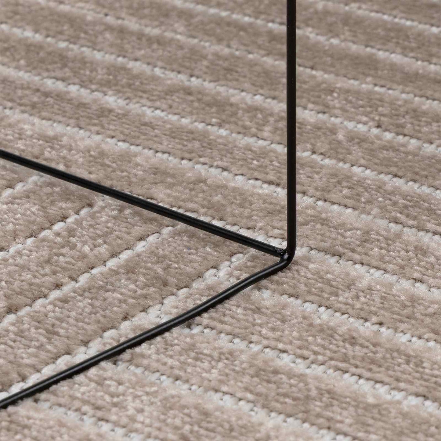 Områdetæpper Rektangulær PALMERAS Beige 200 x 140 cm Polyester