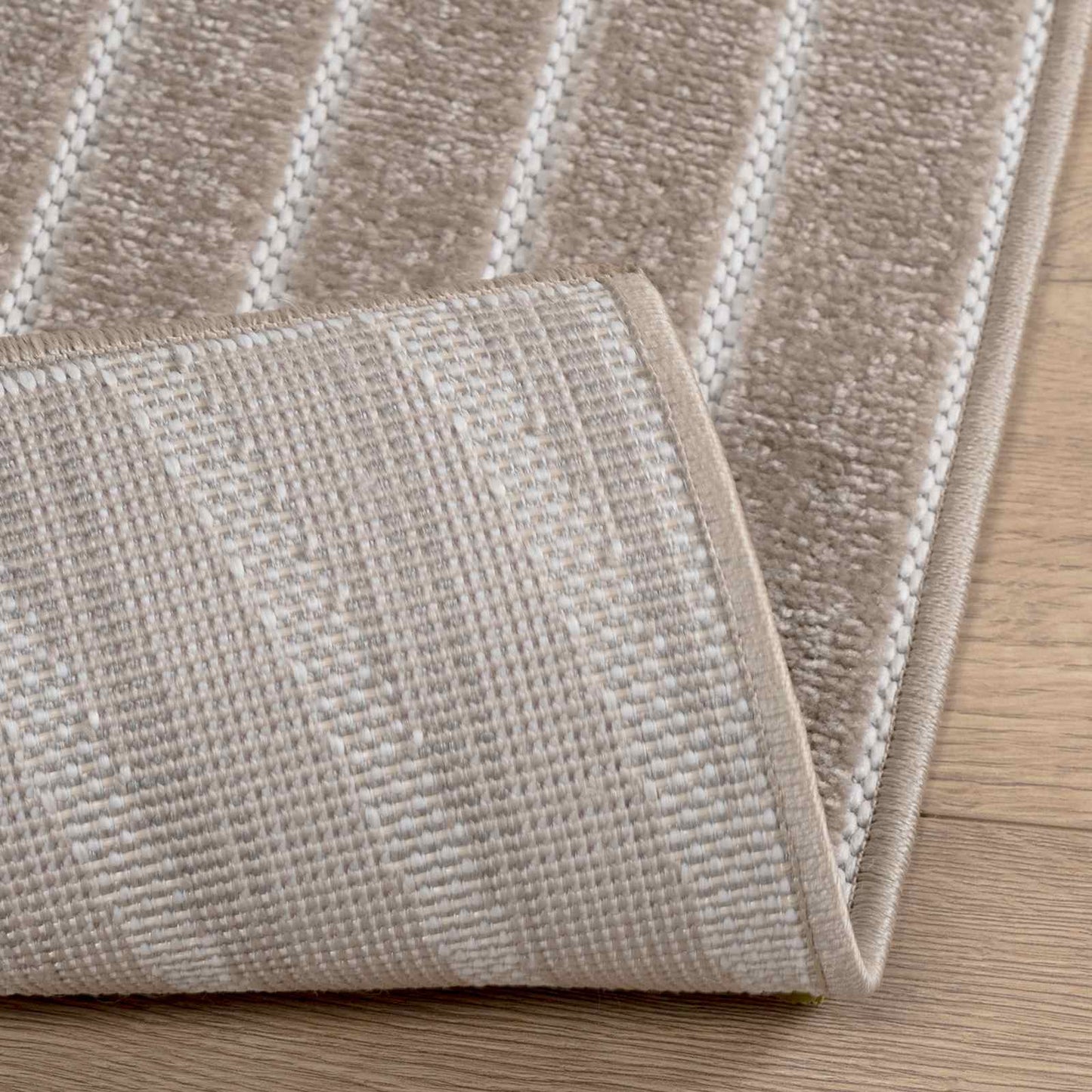 Områdetæpper Firkantet PALMERAS Beige 200 x 200 cm Polyester