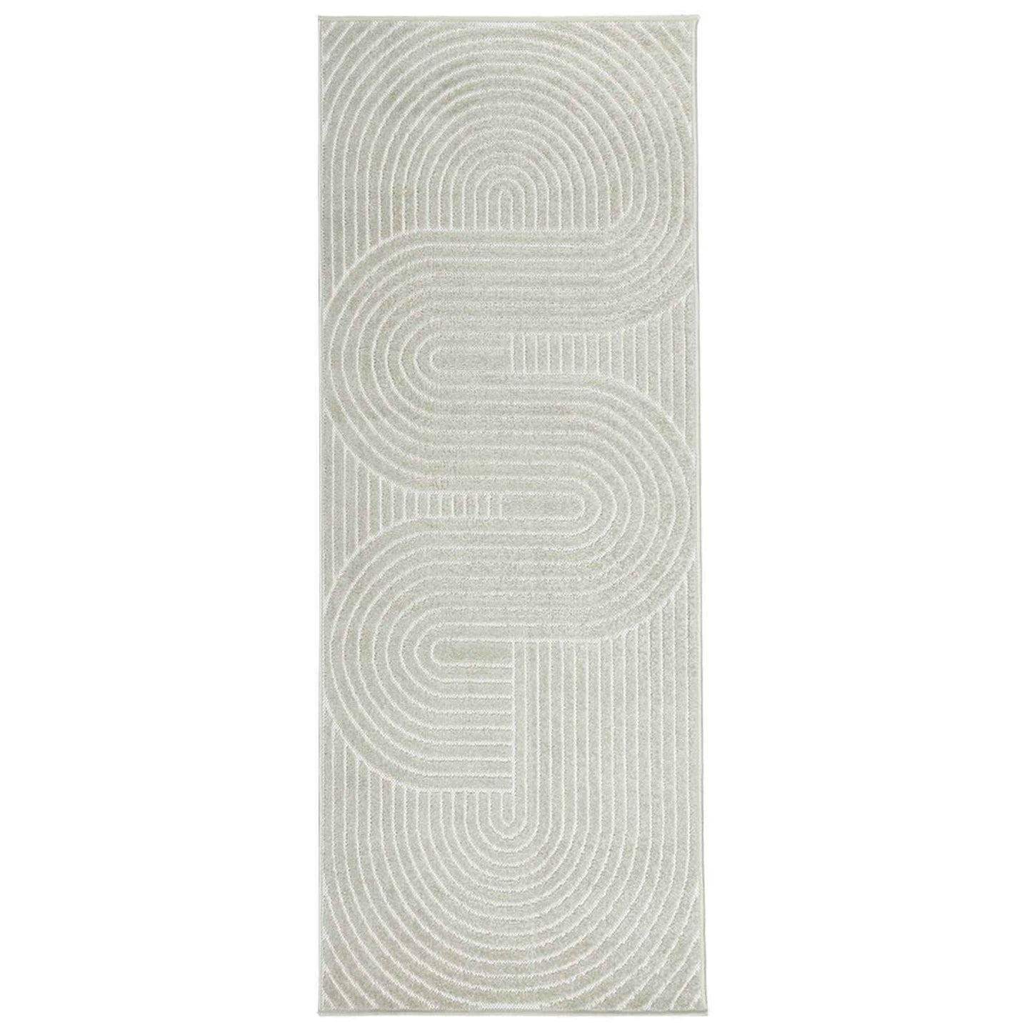 Områdetæpper Rektangulær PALMERAS Grøn 80 x 200 cm Polyester