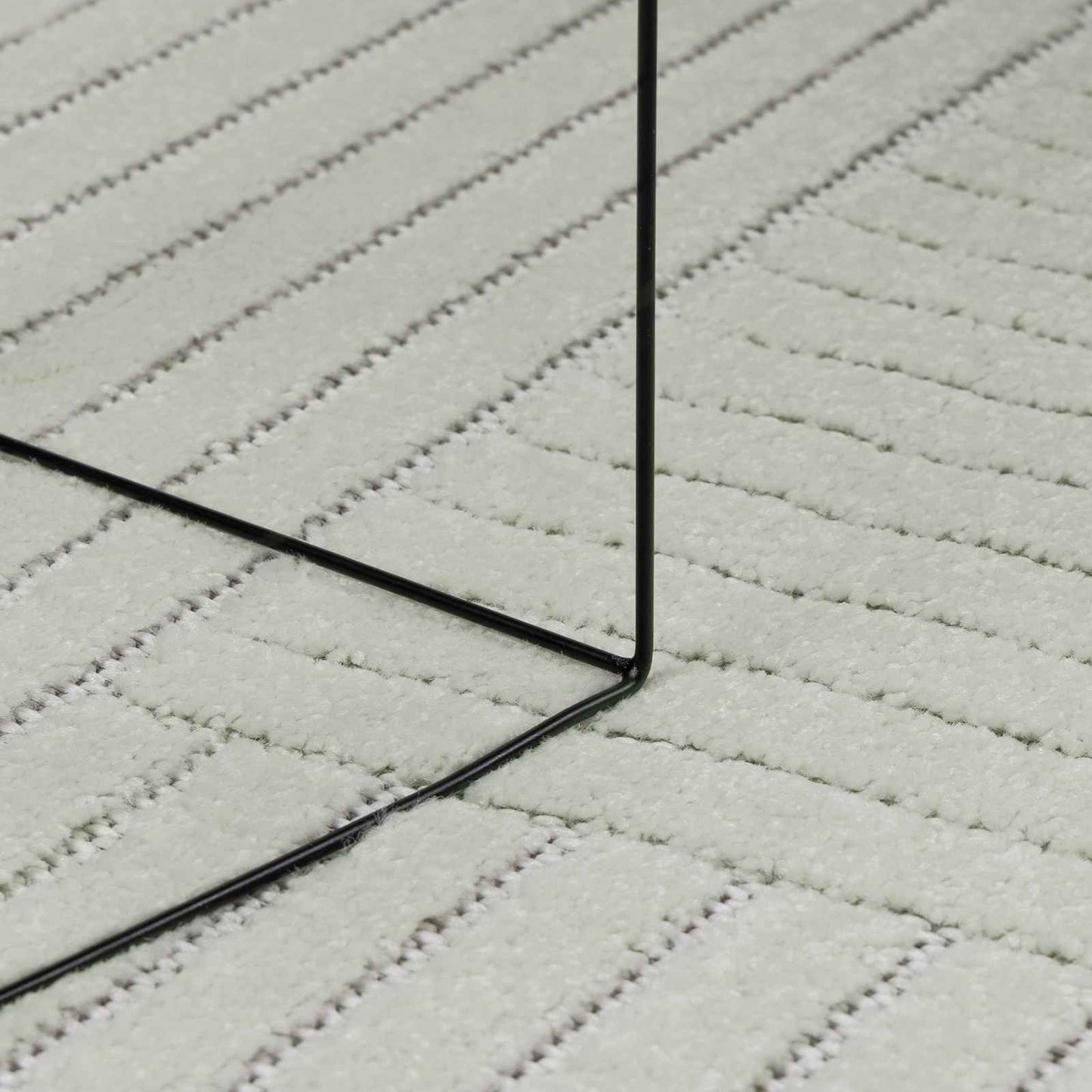 Områdetæpper Firkantet PALMERAS Grøn 200 x 200 cm Polyester