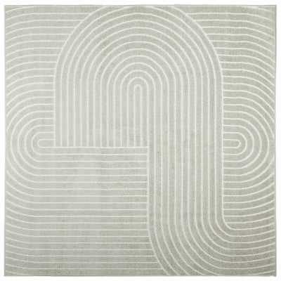 Områdetæpper Firkantet PALMERAS Grøn 200 x 200 cm Polyester