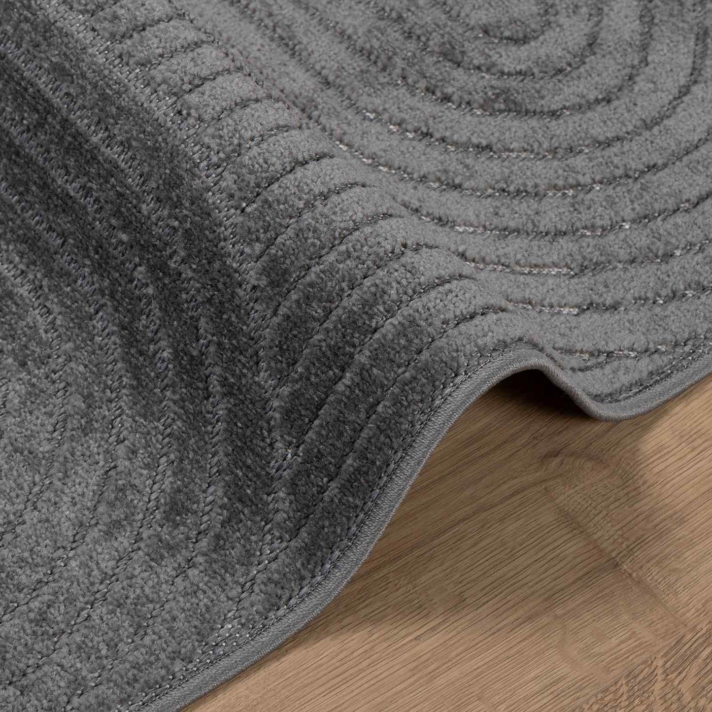 Områdetæpper Rektangulær PALMERAS Antracit 200 x 80 cm