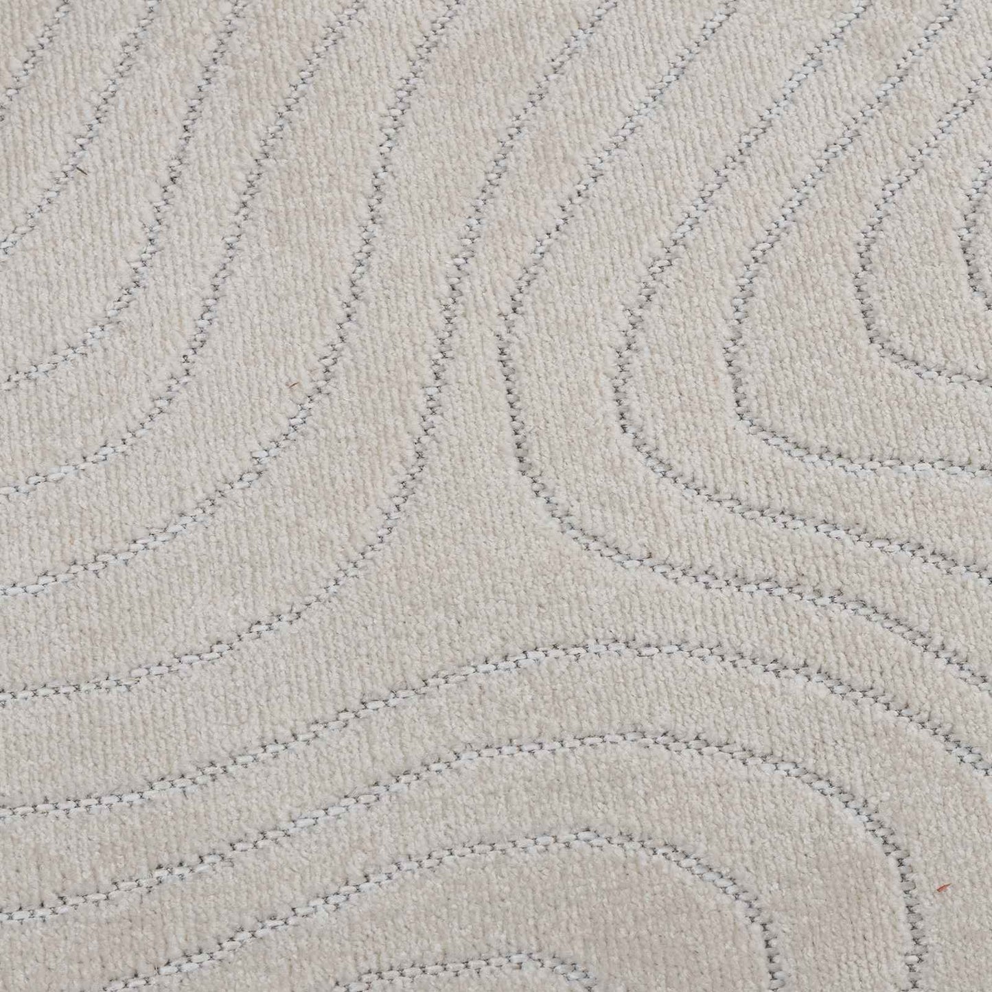 Områdetæpper Rektangulær PALMERAS Creme 200 x 80 cm Polyester