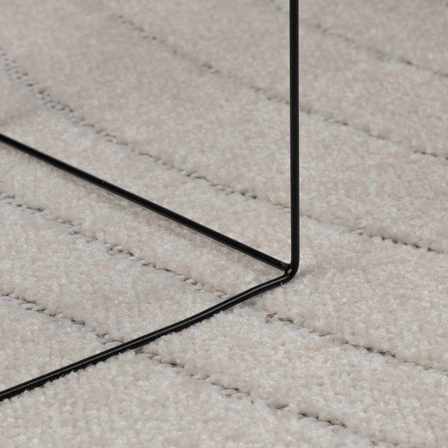 Områdetæpper Rektangulær PALMERAS Creme 170 x 120 cm Polyester