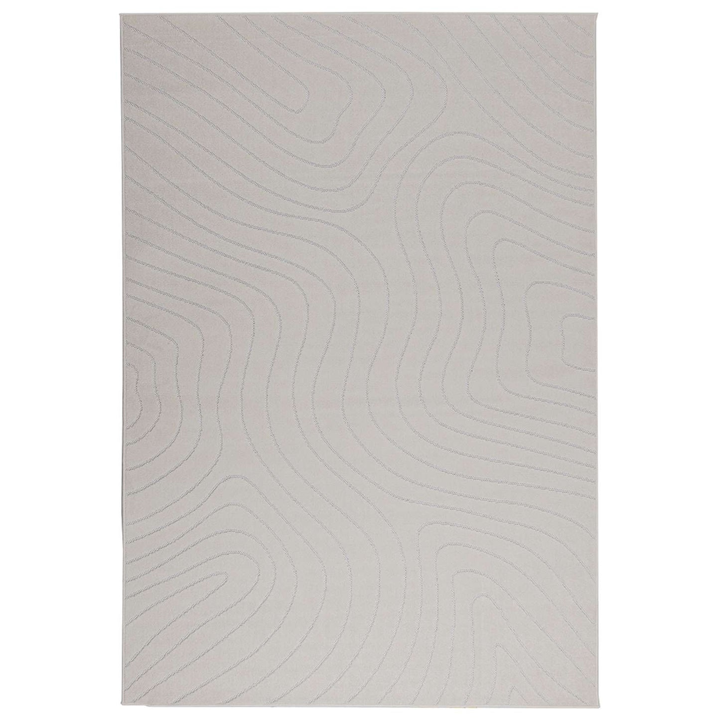 Områdetæpper Rektangulær PALMERAS Creme 200 x 140 cm Polyester
