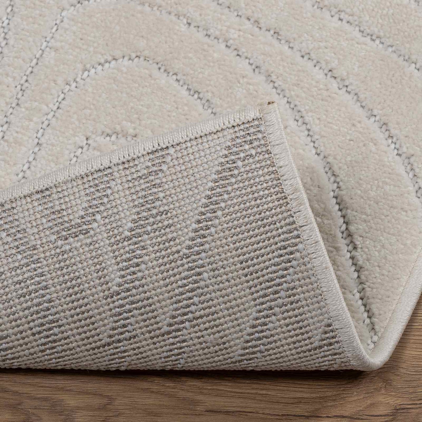 Områdetæpper Rektangulær PALMERAS Creme 230 x 160 cm Polyester