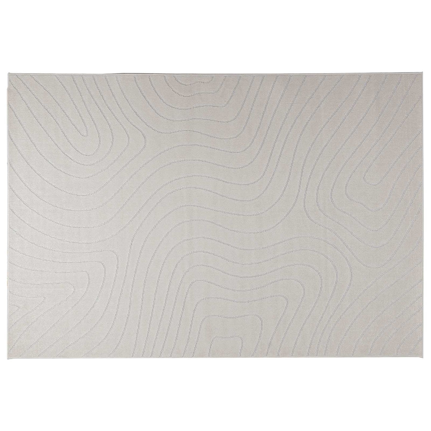 Områdetæpper Rektangulær PALMERAS Creme 230 x 160 cm Polyester