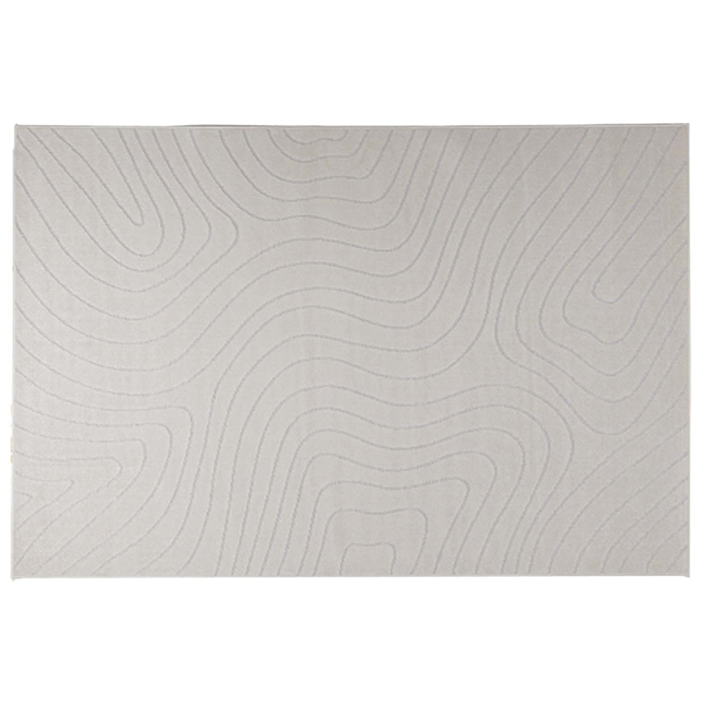 Områdetæpper Rektangulær PALMERAS Creme 340 x 240 cm Polyester