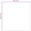Områdetæpper Firkantet PALMERAS Creme 200 x 200 cm Polyester