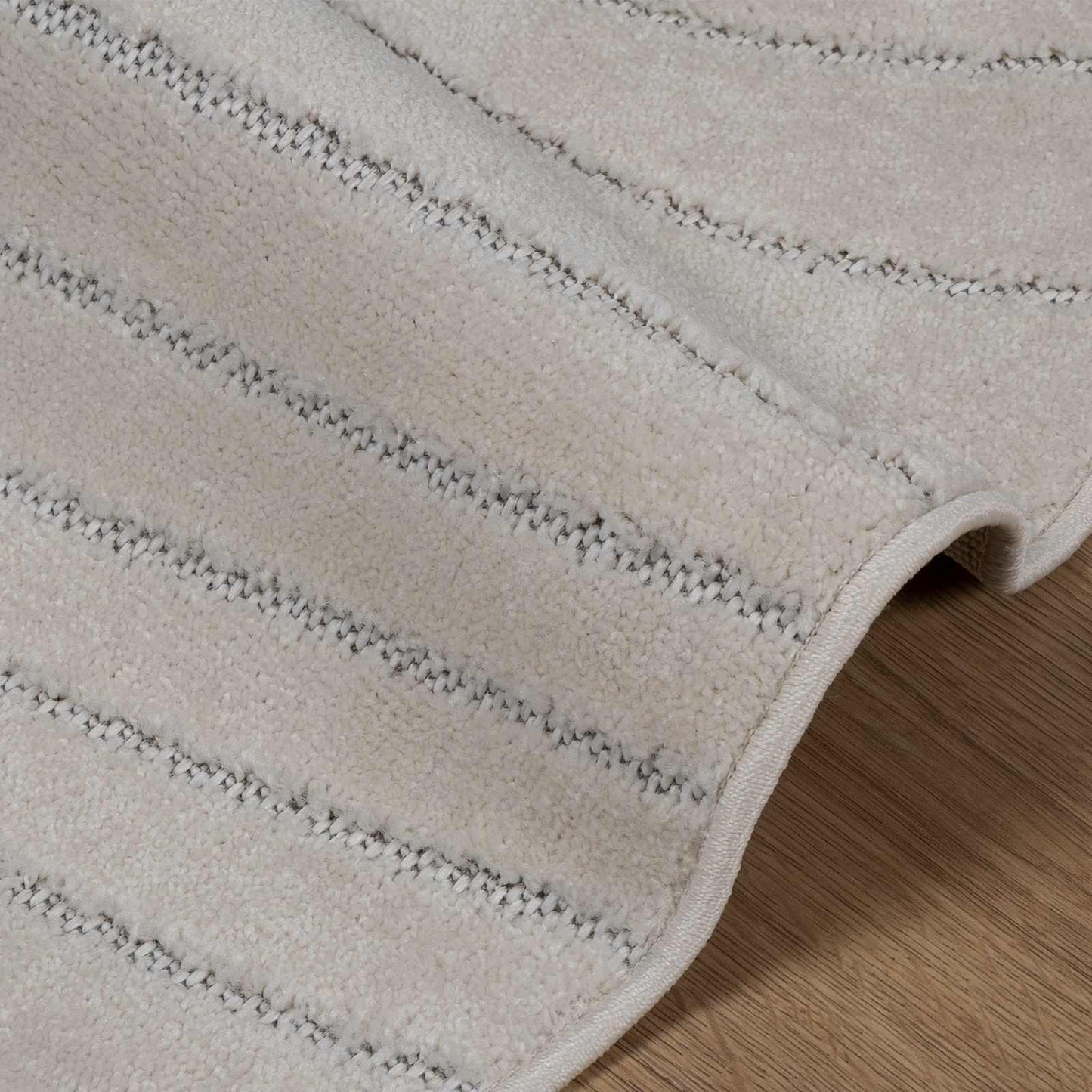 Områdetæpper Rund PALMERAS Creme Ø 200 CM Polyester