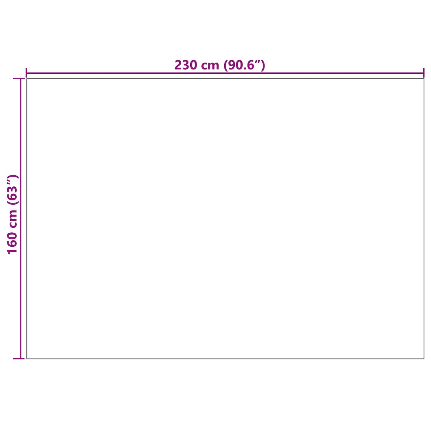 Områdetæpper Rektangulær PALMERAS Beige 160 x 230 cm Polyester