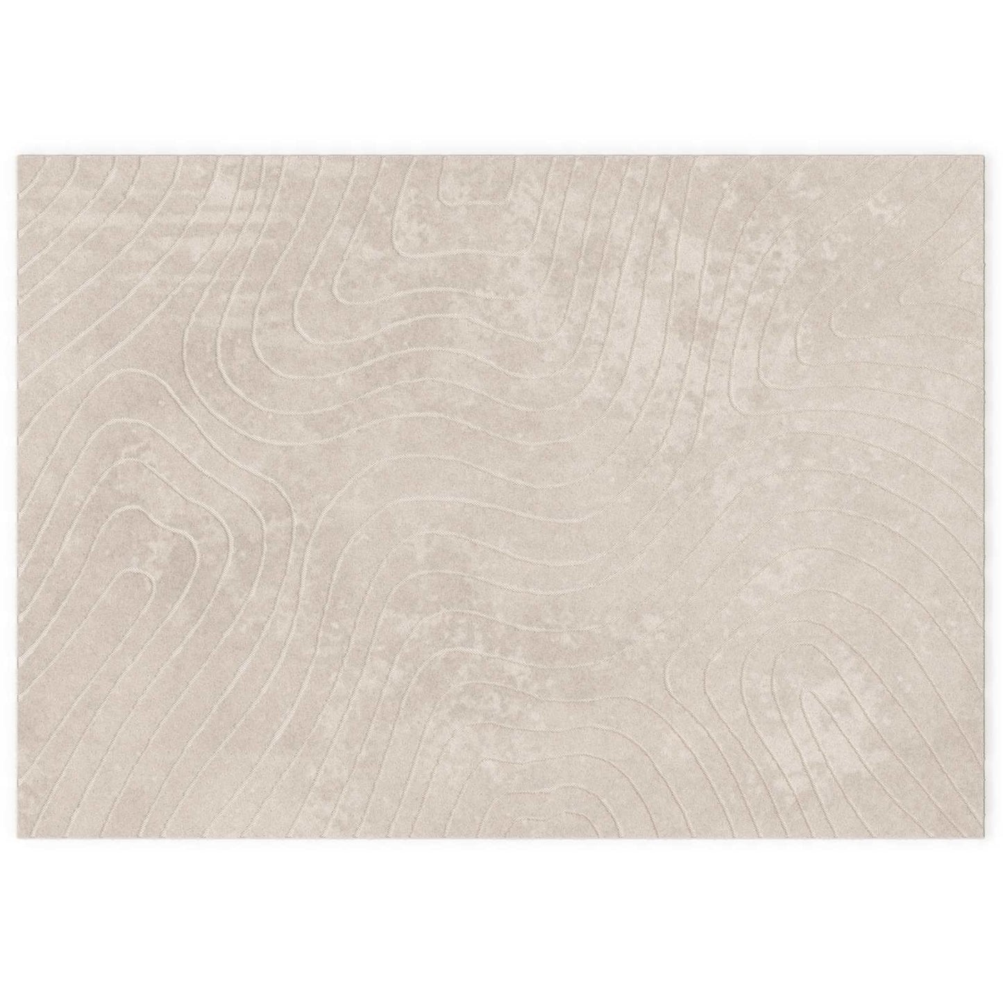 Områdetæpper Rektangulær PALMERAS Beige 200 x 280 cm Polyester