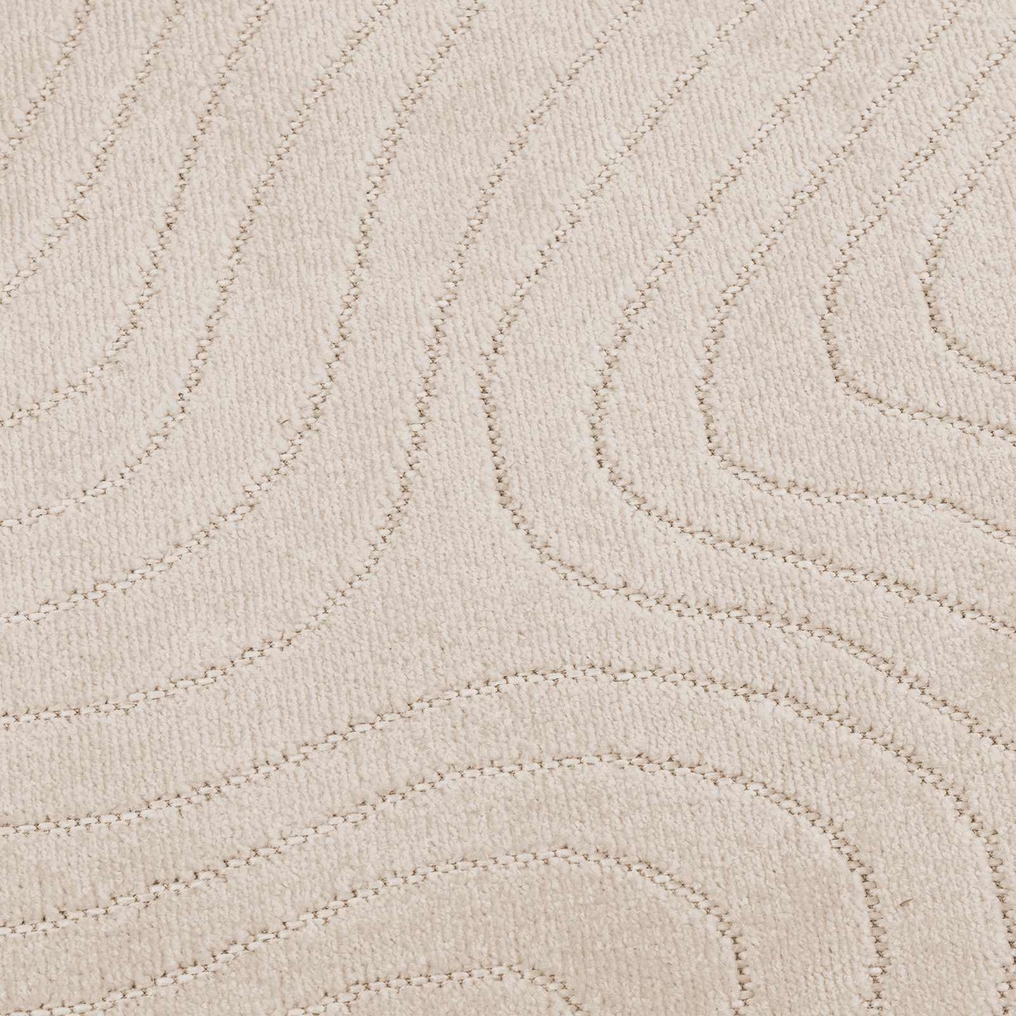Områdetæpper Firkantet PALMERAS Beige 120 x 120 cm Polyester
