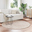 Områdetæpper Rund PALMERAS Beige Ø 120 CM Polyester