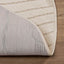 Områdetæpper Rund PALMERAS Beige Ø 200 CM Polyester