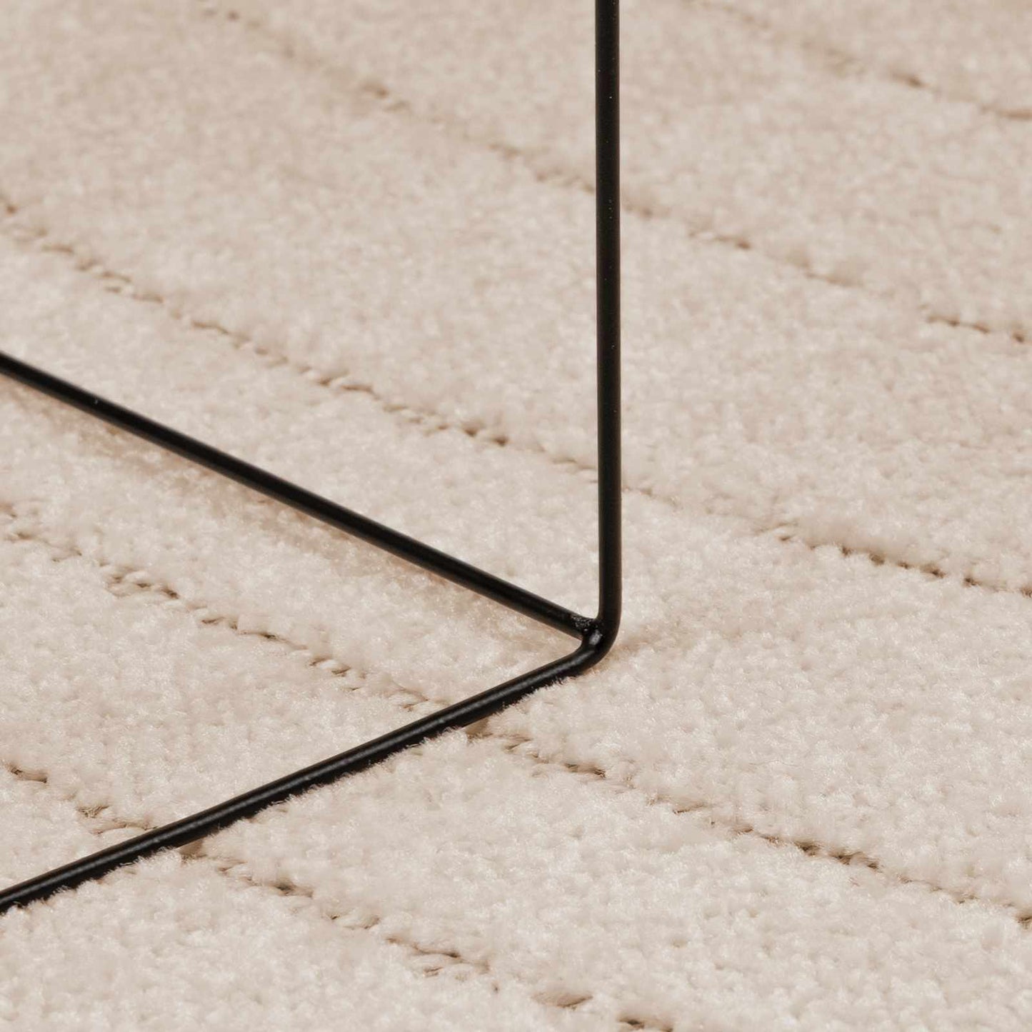 Områdetæpper Rund PALMERAS Beige Ø 200 CM Polyester