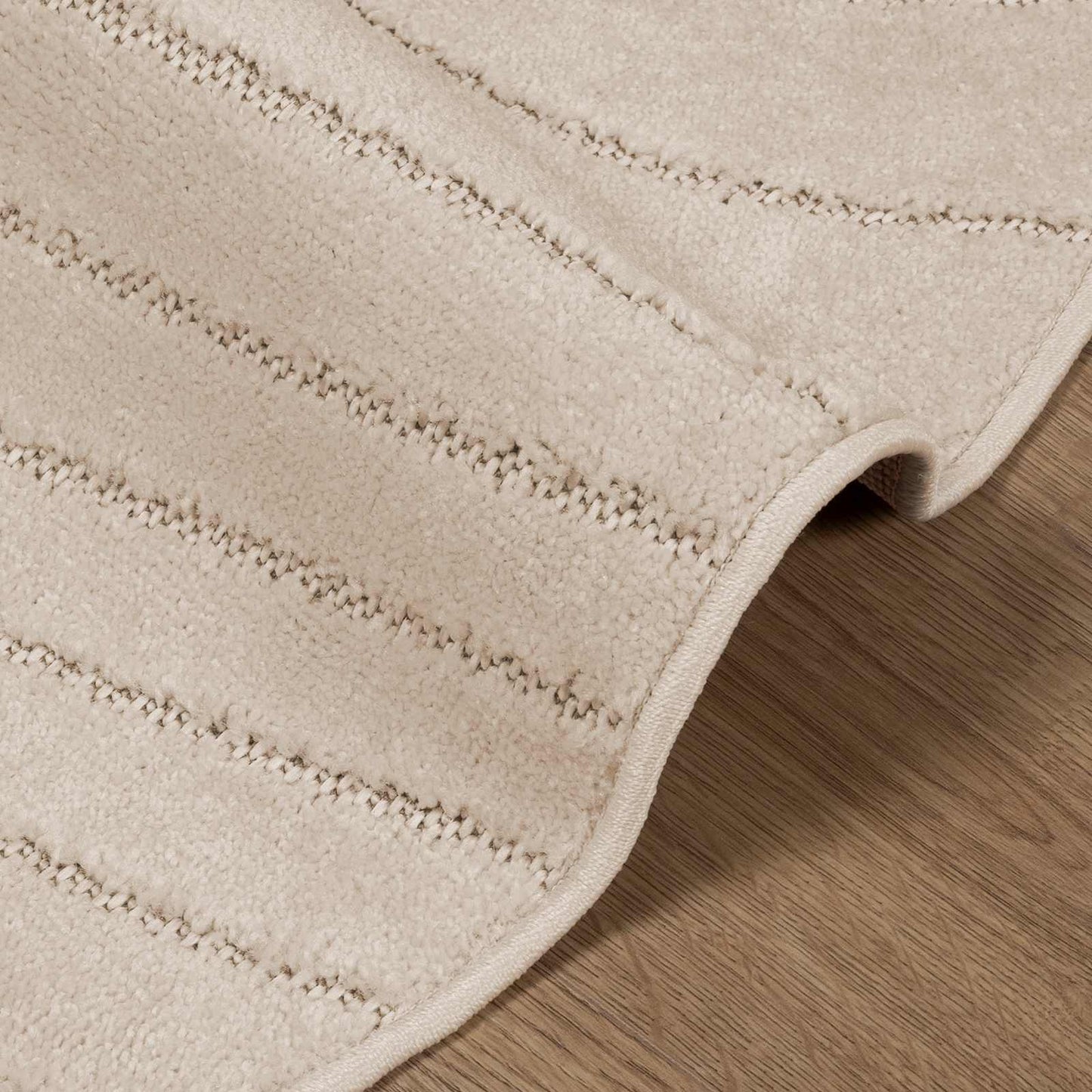 Områdetæpper Rund PALMERAS Beige Ø 200 CM Polyester