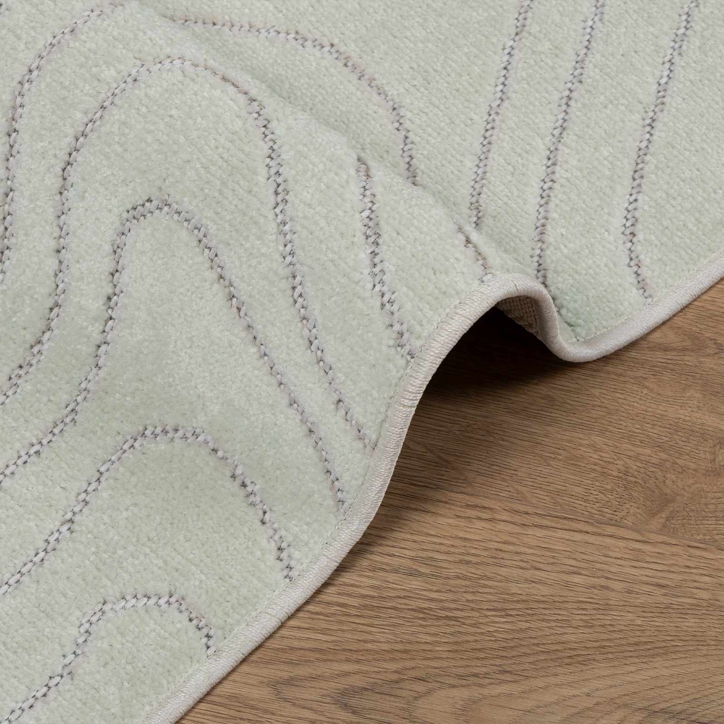 Områdetæpper Rektangulær PALMERAS Grøn 80 x 200 cm Polyester
