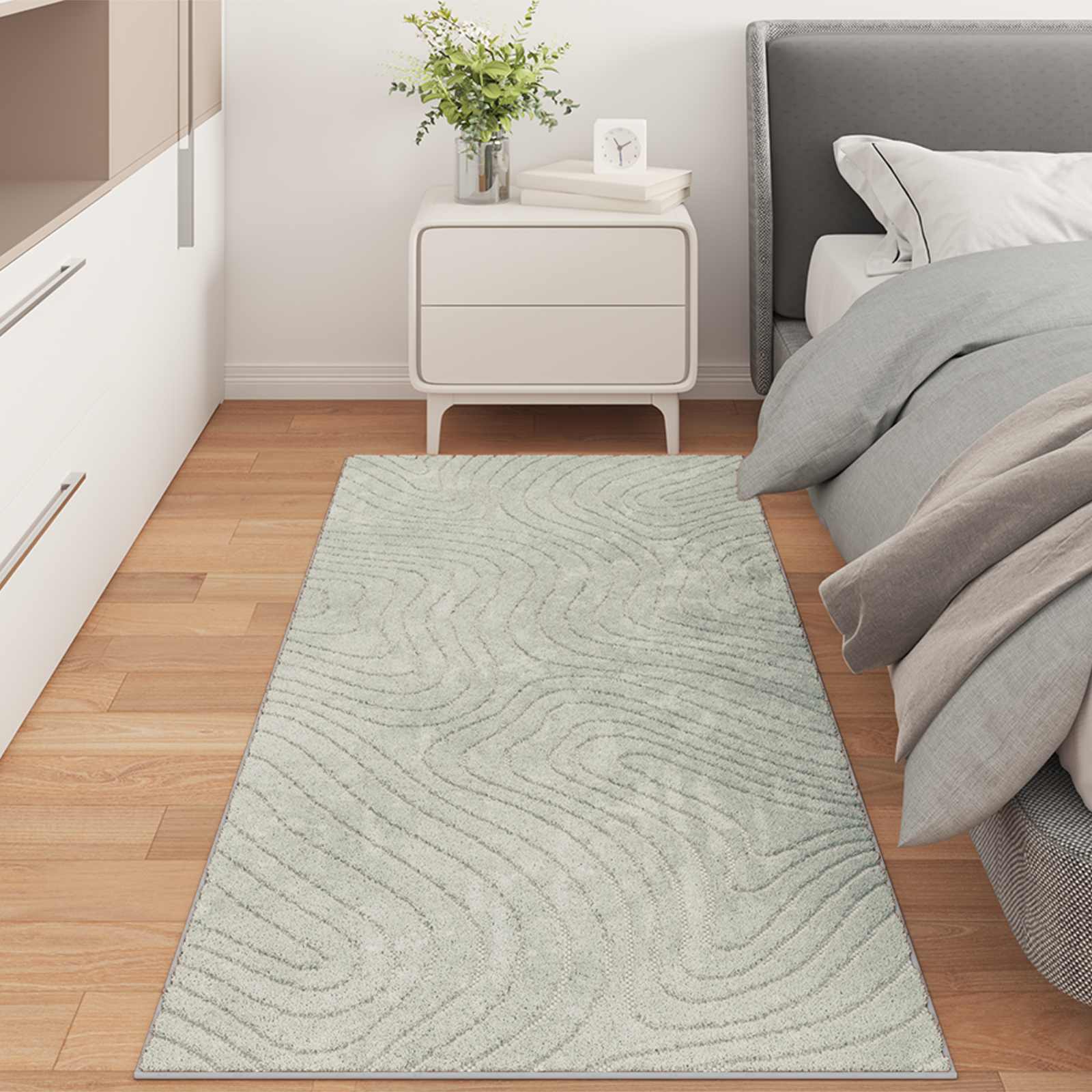 Områdetæpper Rektangulær PALMERAS Grøn 80 x 200 cm Polyester billede