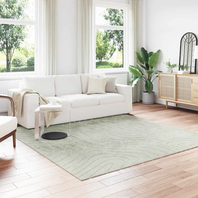 Områdetæpper Firkantet PALMERAS Grøn 240 x 240 cm Polyester