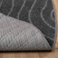 Områdetæpper Rund PALMERAS Antracit Ø 200 CM Polyester