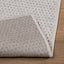Områdetæpper Rektangulær LUGO Creme 150 x 80 cm Polyester