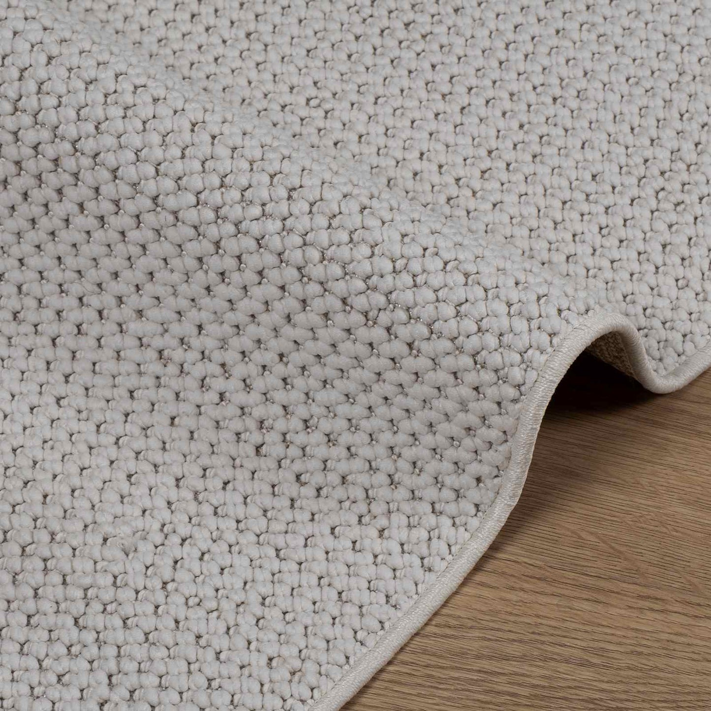 Områdetæpper Rektangulær LUGO Creme 280 x 200 cm Polyester