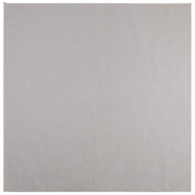 Områdetæpper Firkantet LUGO Creme 120 x 120 cm Polyester