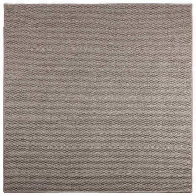 Områdetæpper Firkantet LUGO Gråbrun 120 x 120 cm Polyester