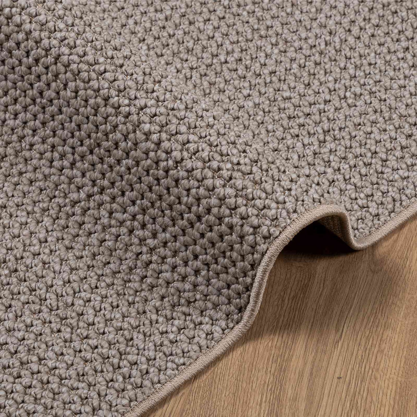 Områdetæpper Firkantet LUGO Gråbrun 240 x 240 cm Polyester
