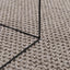 Områdetæpper Rund LUGO Gråbrun Ø 120 CM Polyester