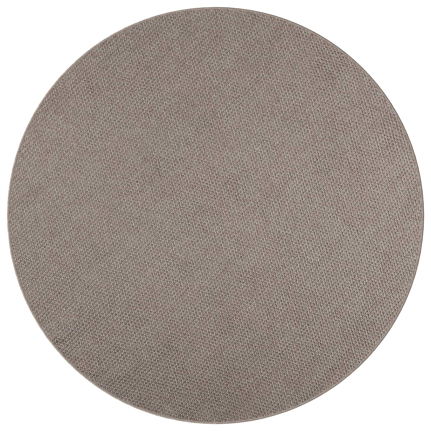 Områdetæpper Rund LUGO Gråbrun Ø 200 CM Polyester