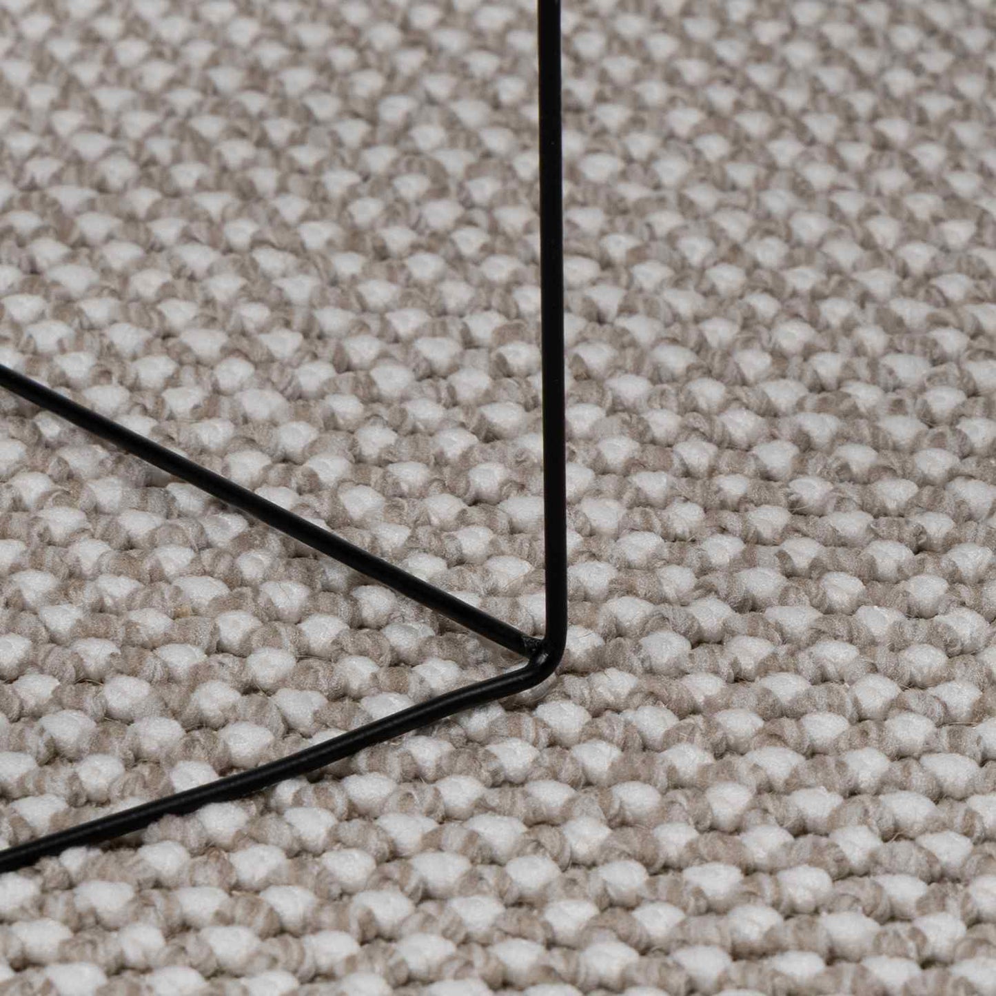 Områdetæpper LUGO Creme og Taupe 150 x 80 cm Polyester