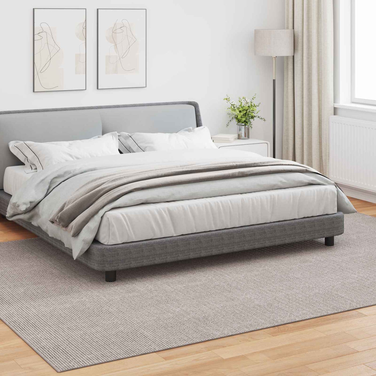 Områdetæpper LUGO Creme og Taupe 280 x 200 cm Polyester