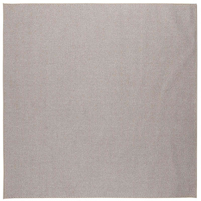 Områdetæpper LUGO Creme og Taupe 120 x 120 cm Polyester