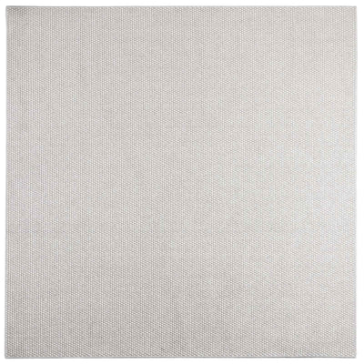 Områdetæpper Firkantet LUGO Creme og grå 200 x 200 cm Polyester