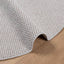 Områdetæpper Rund LUGO Creme og grå Ø 160 CM Polyester